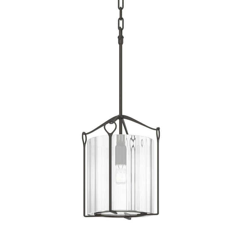Hubbardton Forge 104060-SKT-07-ZM0137 One Light Mini Pendant, Dark Smoke