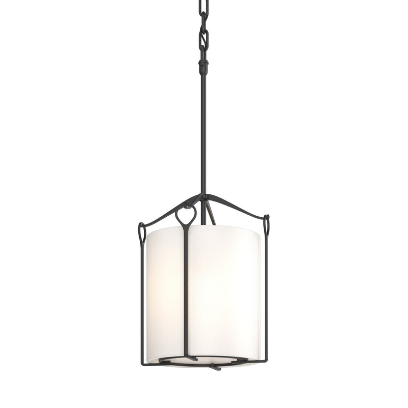 Hubbardton Forge 104060-SKT-10-GG0137 One Light Mini Pendant, Black