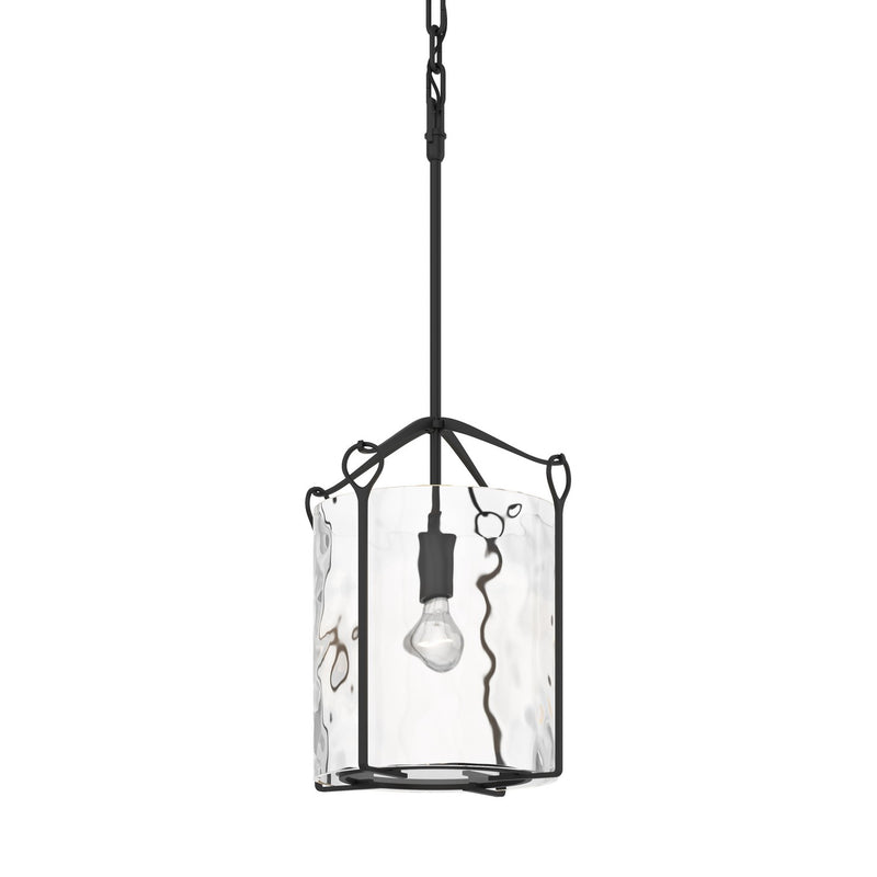 Hubbardton Forge 104060-SKT-10-LL0137 One Light Mini Pendant, Black