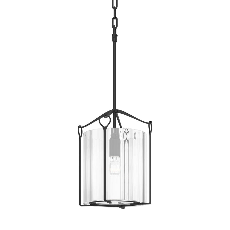 Hubbardton Forge 104060-SKT-10-ZM0137 One Light Mini Pendant, Black