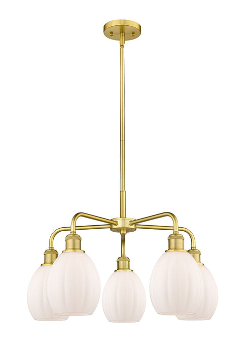 Innovations 516-5CR-SG-G81 Five Light Chandelier, Satin Gold