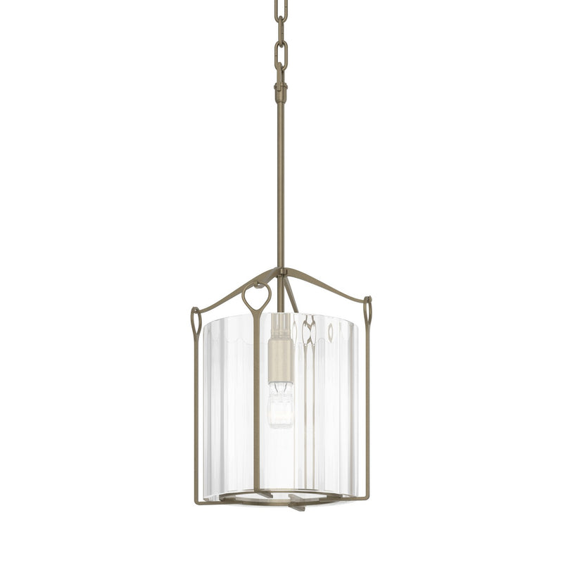 Hubbardton Forge 104060-SKT-84-ZM0137 One Light Mini Pendant, Soft Gold