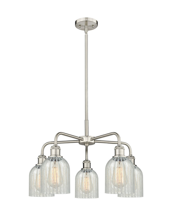 Innovations 516-5CR-SN-G2511 Five Light Chandelier, Satin Nickel