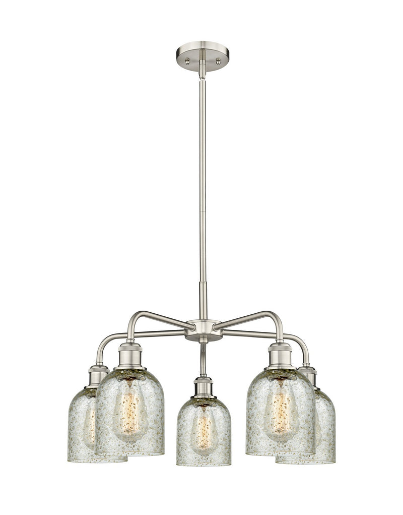 Innovations 516-5CR-SN-G259 Five Light Chandelier, Satin Nickel