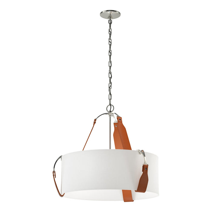 Hubbardton Forge 104070-SKT-24-LC-SF2208 Three Light Pendant, Polished Nickel