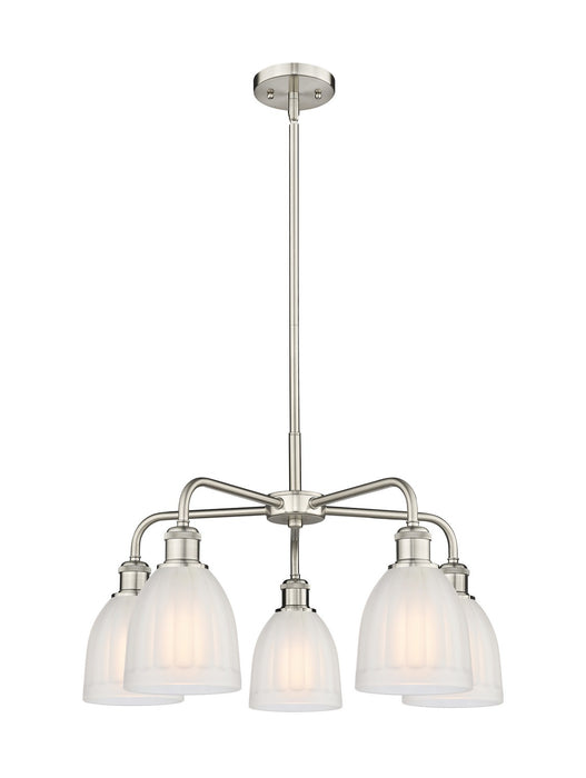 Innovations 516-5CR-SN-G441 Five Light Chandelier, Satin Nickel