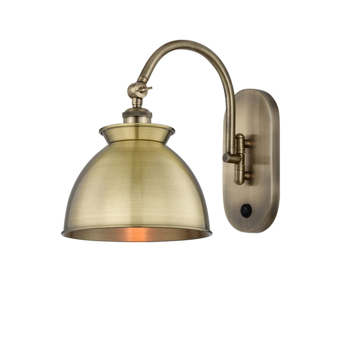 Innovations 518-1W-AB-M14-AB One Light Wall Sconce, Antique Brass