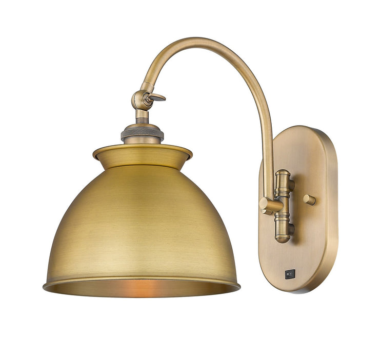 Innovations 518-1W-BB-M14-BB One Light Wall Sconce, Brushed Brass
