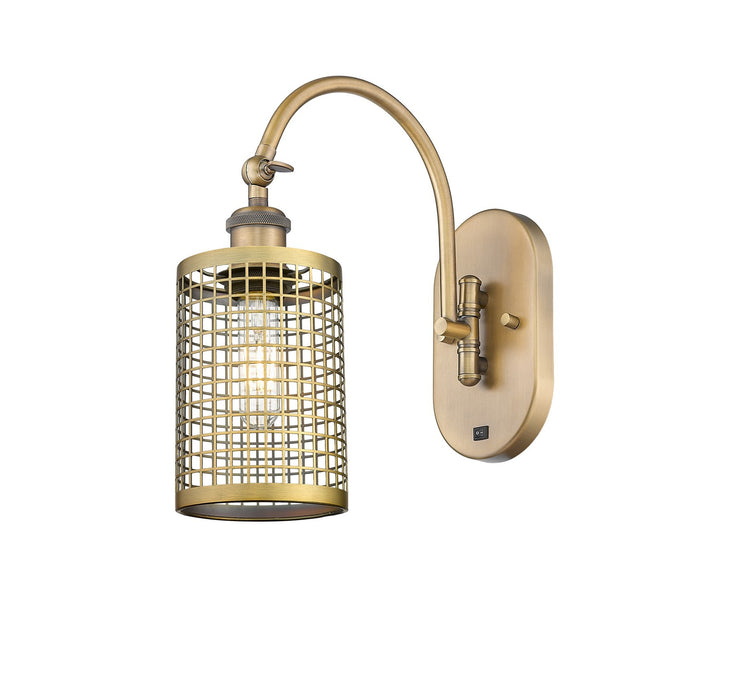 Innovations 518-1W-BB-M18-BB LED Wall Sconce, Brushed Brass