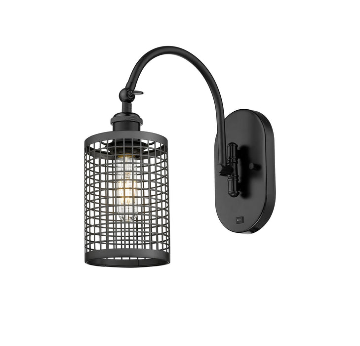 Innovations 518-1W-BK-M18-BK LED Wall Sconce, Matte Black