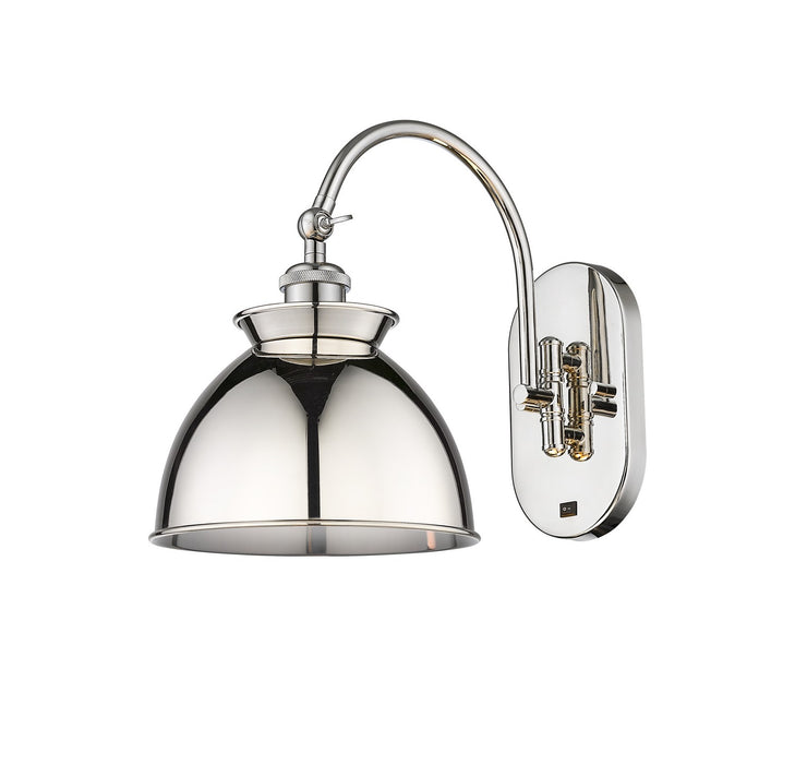 Innovations 518-1W-PN-M14-PN One Light Wall Sconce, Polished Nickel