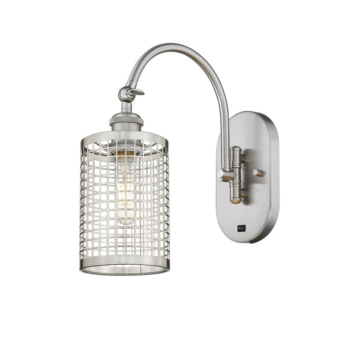 Innovations 518-1W-SN-M18-SN LED Wall Sconce, Satin Nickel