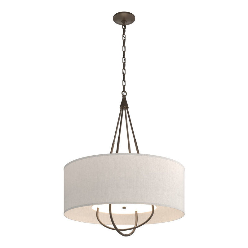 Hubbardton Forge 104230-SKT-05-05-SE2811 Four Light Pendant, Bronze