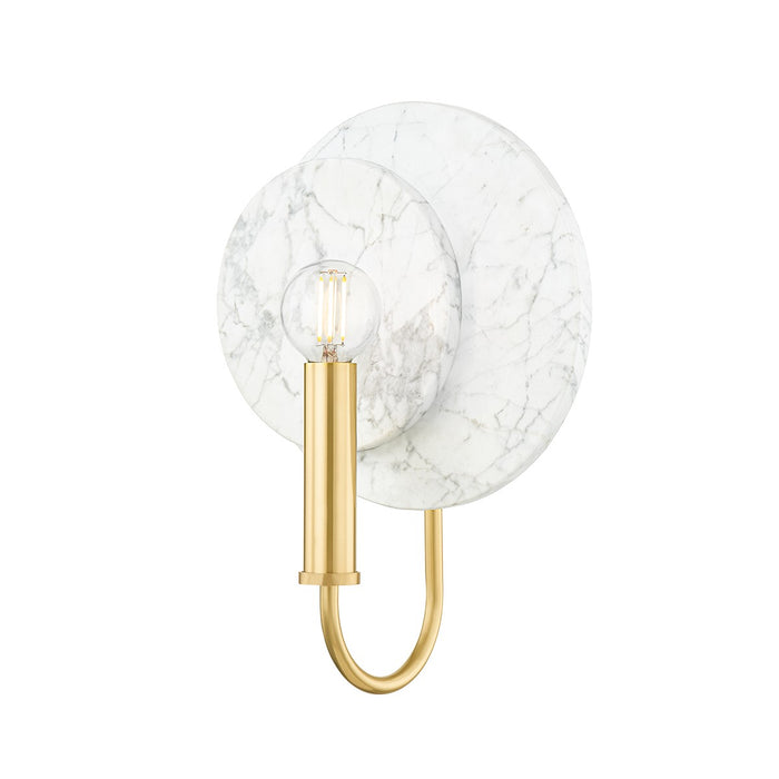Mitzi H806101-AGB One Light Wall Sconce, Aged Brass