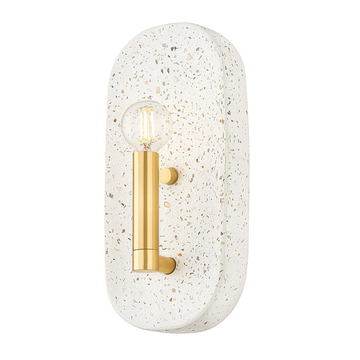 Mitzi H808101-AGB One Light Wall Sconce, Aged Brass