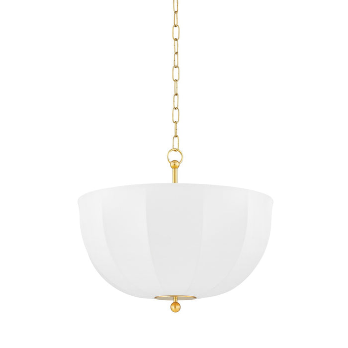 Mitzi H816701-AGB One Light Pendant, Aged Brass