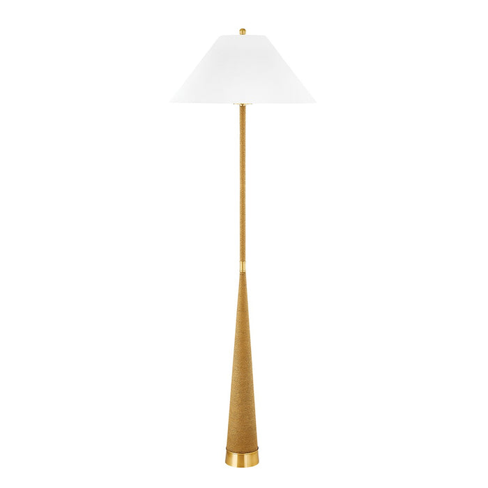 Mitzi HL804401-AGB One Light Floor Lamp, Aged Brass
