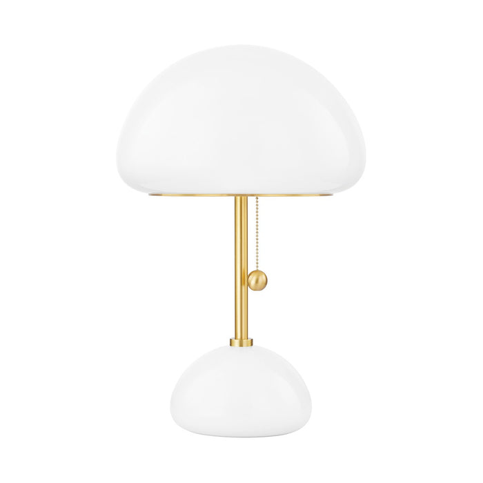 Mitzi HL813201-AGB One Light Table Lamp, Aged Brass