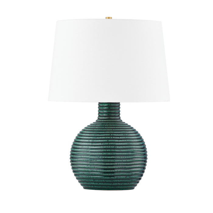 Mitzi HL815201-AGB One Light Table Lamp, Aged Brass