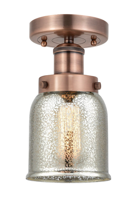 Innovations 616-1F-AC-G58 One Light Semi-Flush Mount, Antique Copper