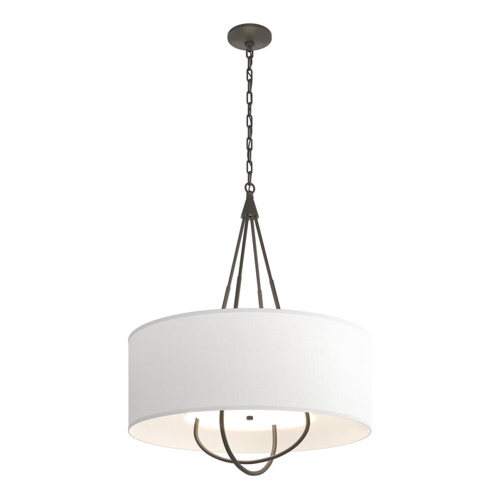 Hubbardton Forge 104230-SKT-07-07-SF2811 Four Light Pendant, Dark Smoke