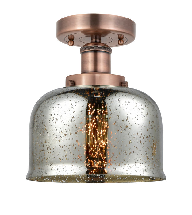 Innovations 616-1F-AC-G78 One Light Semi-Flush Mount, Antique Copper