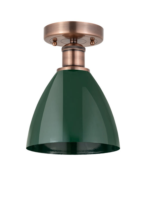 Innovations 616-1F-AC-MBD-75-GR One Light Semi-Flush Mount, Antique Copper