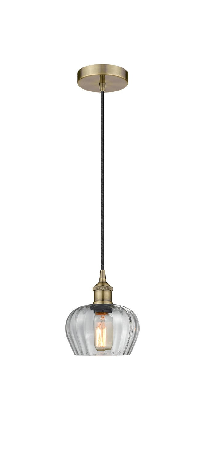 Innovations 616-1P-AB-G92 One Light Pendant, Antique Brass