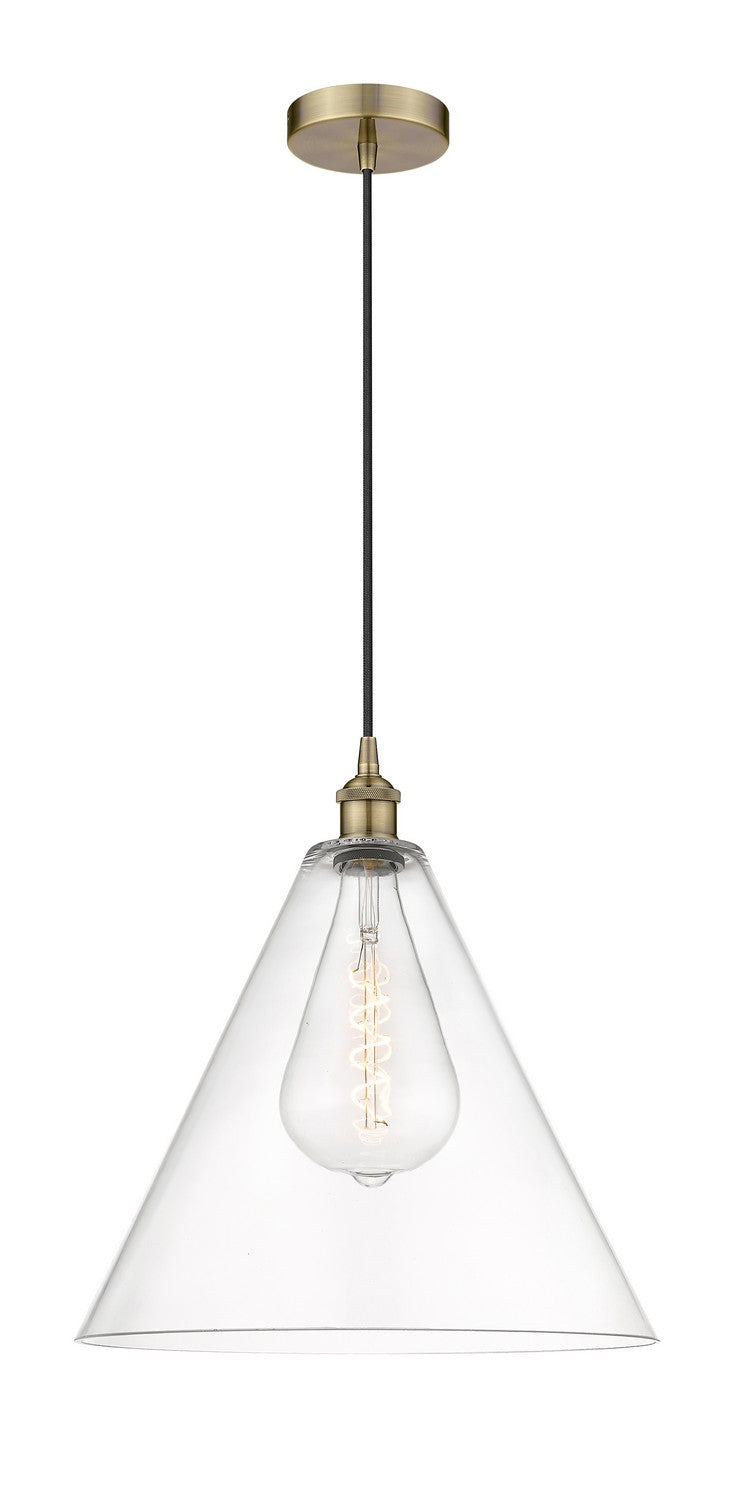 Innovations 616-1P-AB-GBC-162 One Light Pendant, Antique Brass