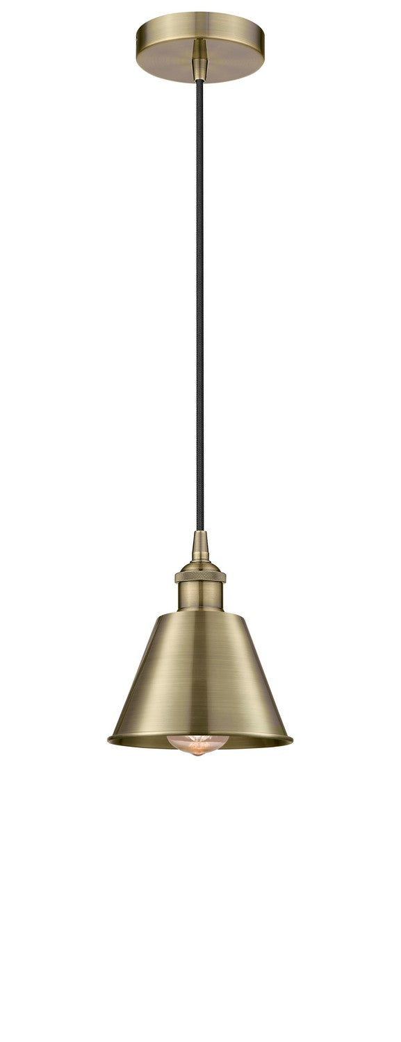 Innovations 616-1P-AB-M8-AB One Light Pendant, Antique Brass