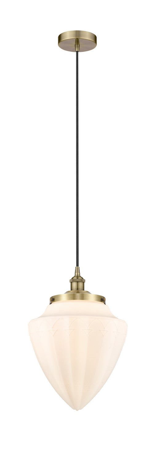 Innovations 616-1PH-AB-G661-12 One Light Pendant, Antique Brass