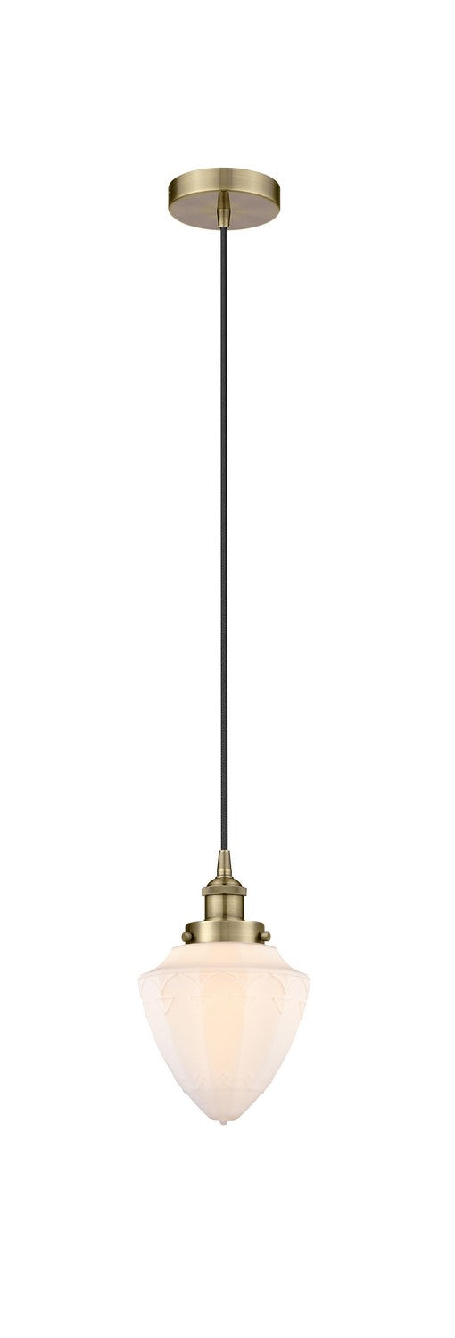 Innovations 616-1PH-AB-G661-7 One Light Pendant, Antique Brass
