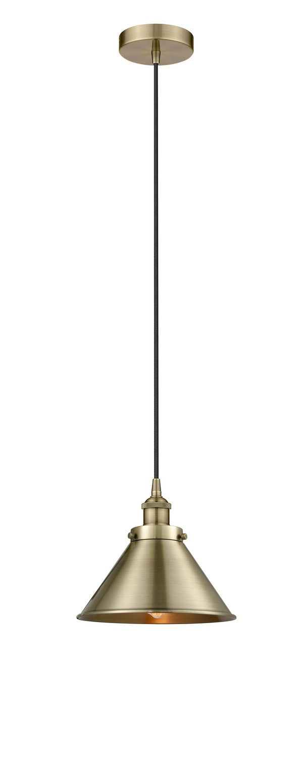Innovations 616-1PH-AB-M10-AB One Light Pendant, Antique Brass