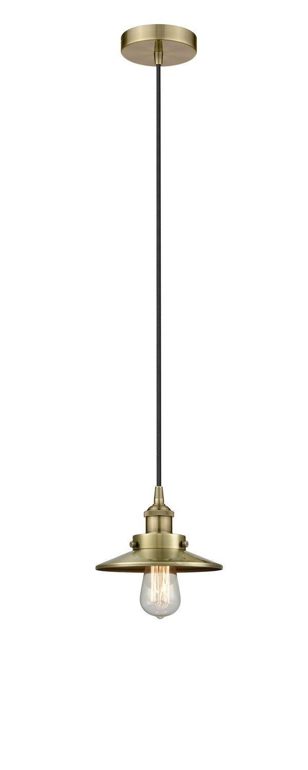 Innovations 616-1PH-AB-M4-AB One Light Pendant, Antique Brass