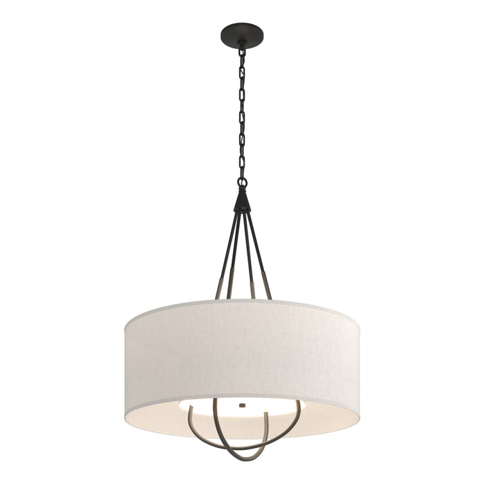 Hubbardton Forge 104230-SKT-10-07-SE2811 Four Light Pendant, Black