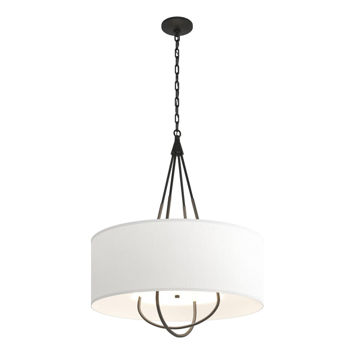 Hubbardton Forge 104230-SKT-10-07-SF2811 Four Light Pendant, Black
