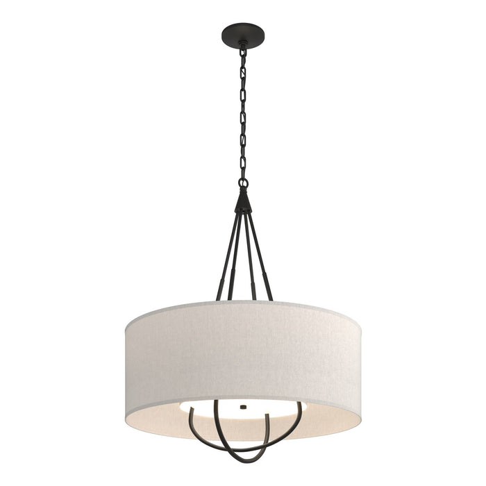 Hubbardton Forge 104230-SKT-10-10-SE2811 Four Light Pendant, Black