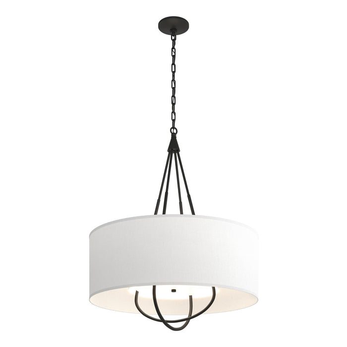Hubbardton Forge 104230-SKT-10-10-SF2811 Four Light Pendant, Black