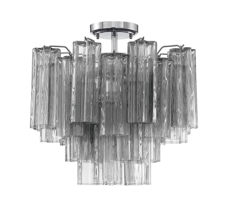 Crystorama ADD-300-CH-SM_CEILING Four Light Semi Flush Mount, Polished Chrome