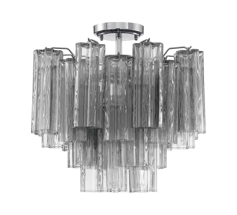 Crystorama ADD-300-CH-SM_CEILING Four Light Semi Flush Mount, Polished Chrome