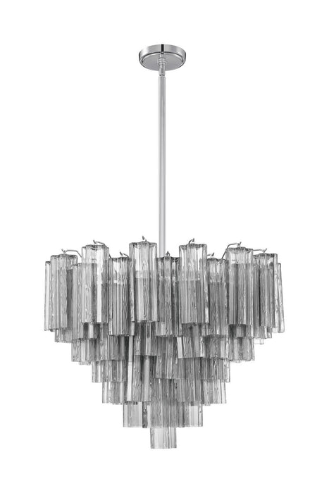 Crystorama ADD-312-CH-SM 12 Light Chandelier, Polished Chrome (Display - Final Sale)