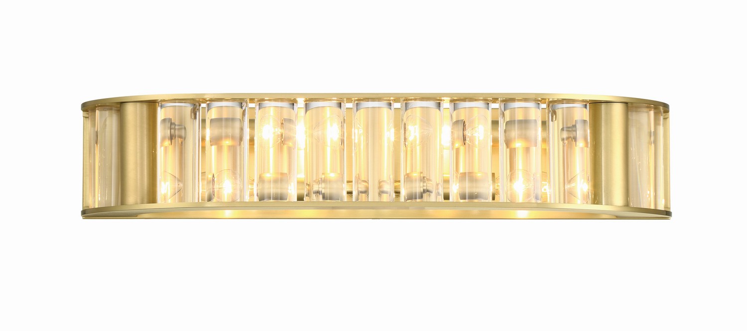 Crystorama FAR-6005-AG Four Light Bath, Aged Brass