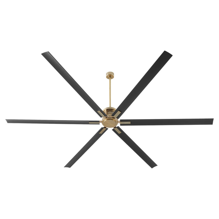 Quorum 101206-80 120" Ceiling Fan, Aged Brass