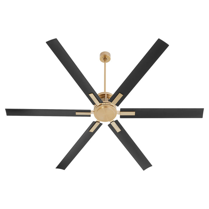 Quorum 10806-80 80" Ceiling Fan, Aged Brass
