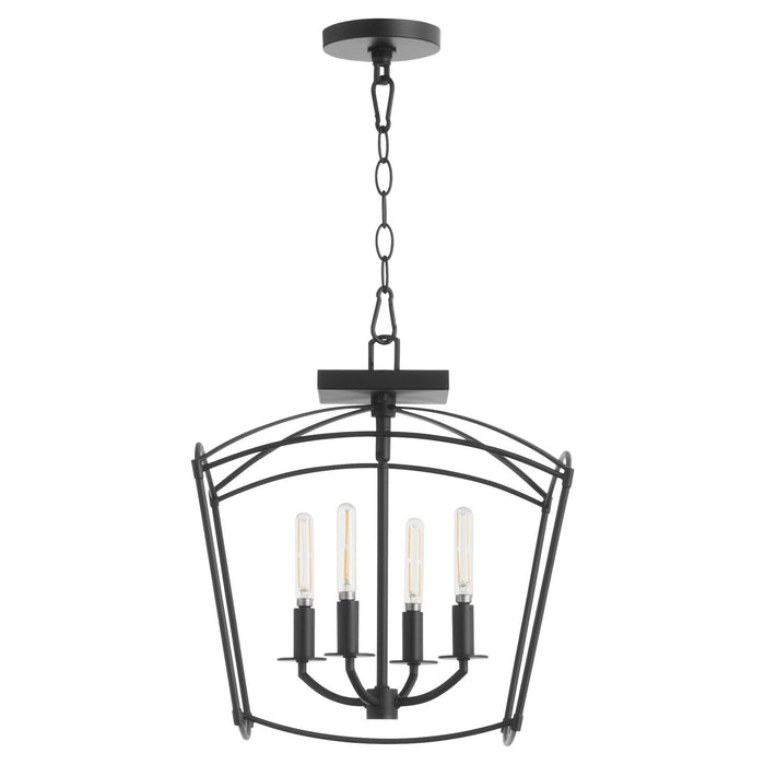 Quorum 2812-14-59 Four Light Dual Mount, Matte Black