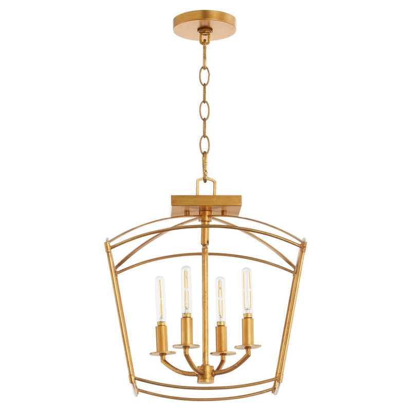 Quorum 2812-14-74 Four Light Dual Mount, Gold Leaf