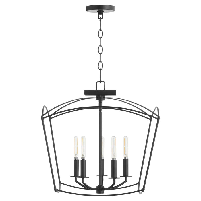 Quorum 2812-18-59 Five Light Dual Mount, Matte Black