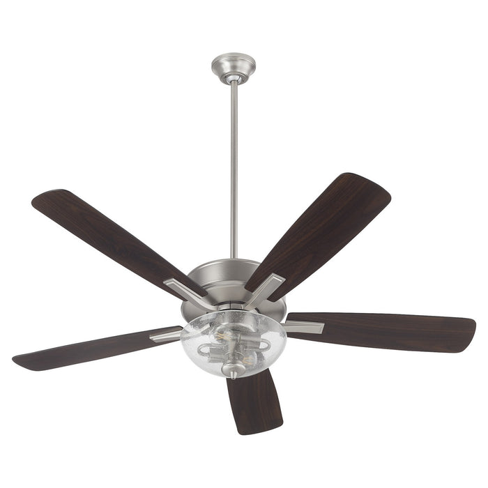 Quorum 4525-22165 52" Ceiling Fan, Satin Nickel