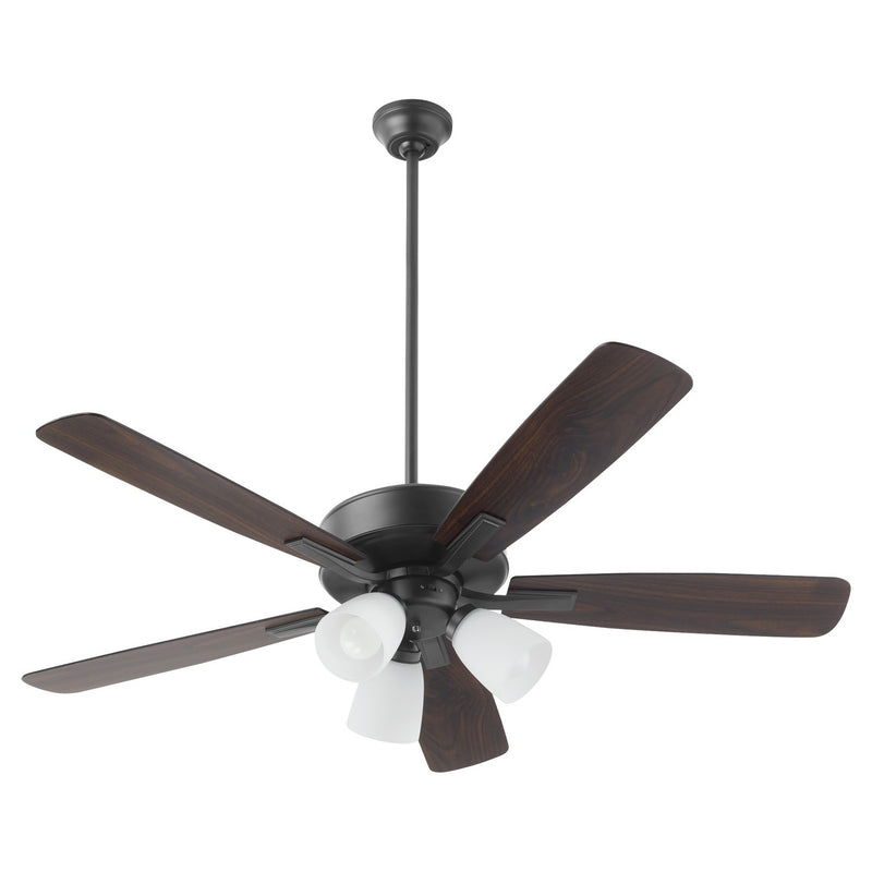 Quorum 4525-3159 52" Ceiling Fan, Matte Black