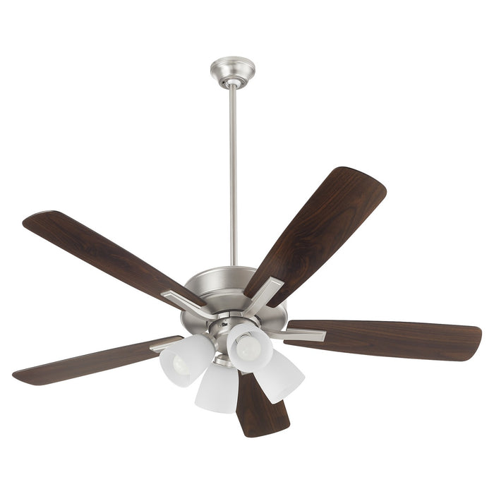 Quorum 4525-4165 52" Ceiling Fan, Satin Nickel